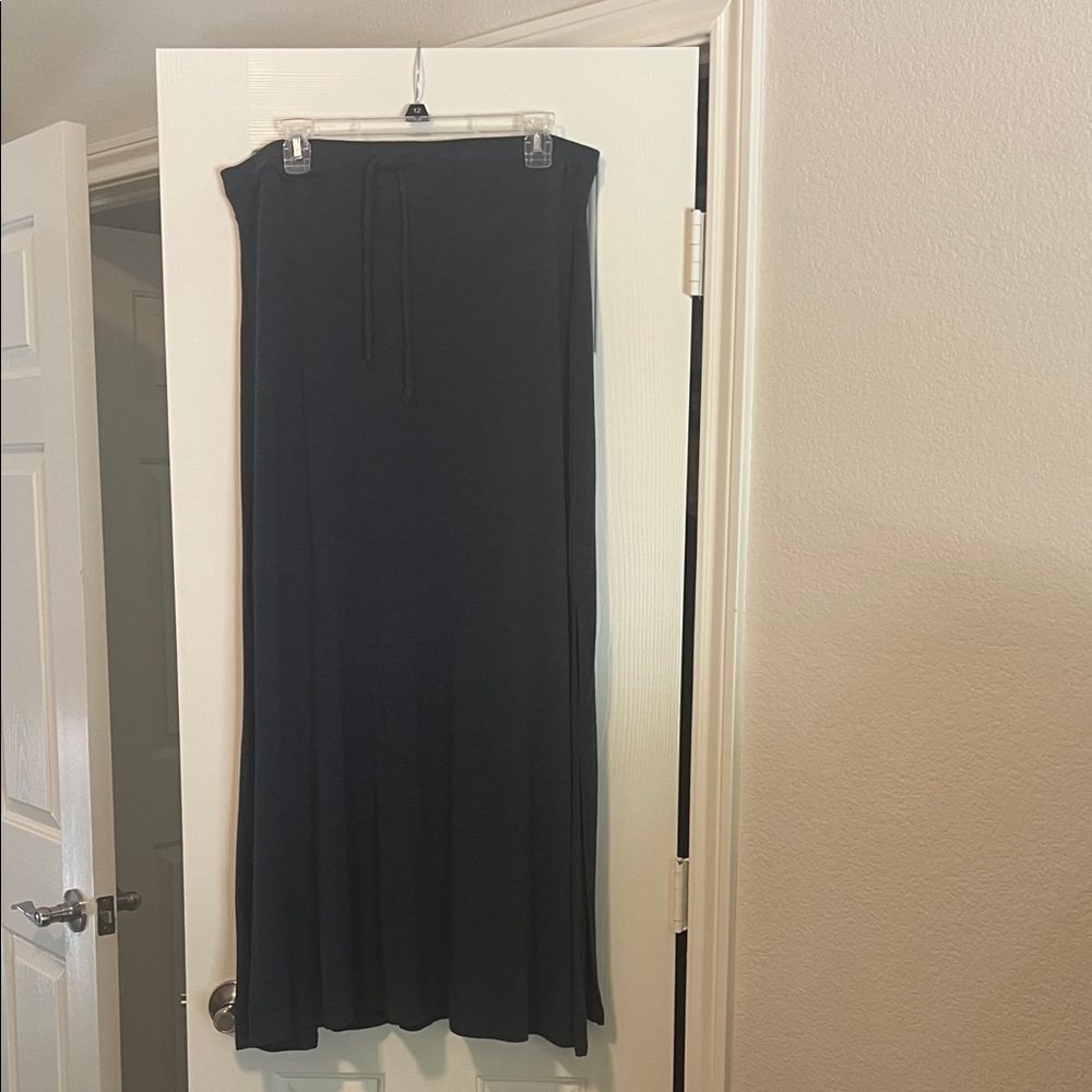 Banana Republic Dark Blue A-Line Maxi Skirt